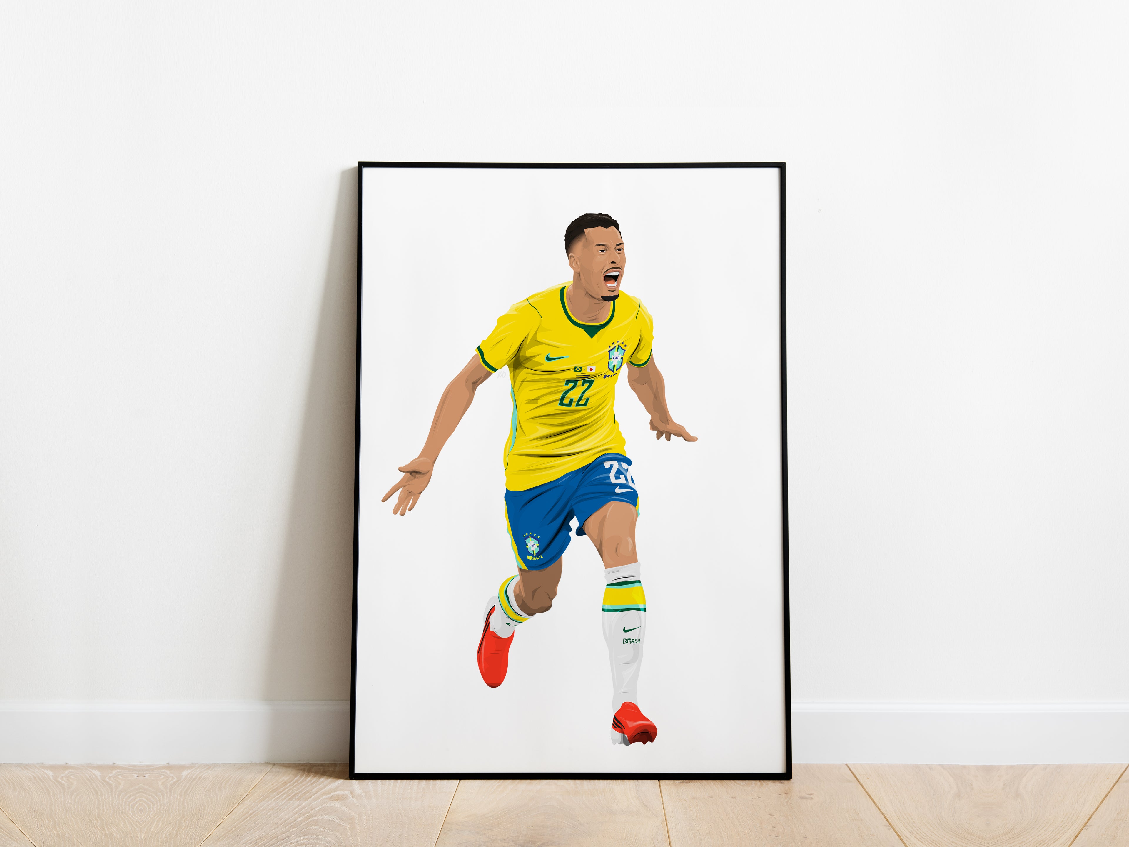 Gabriel Martinelli World Cup 2026 Brazil Poster