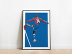 Jean-Philippe Mateta Crystal Palace Corner Flag Celebration Poster - KDDesigns6