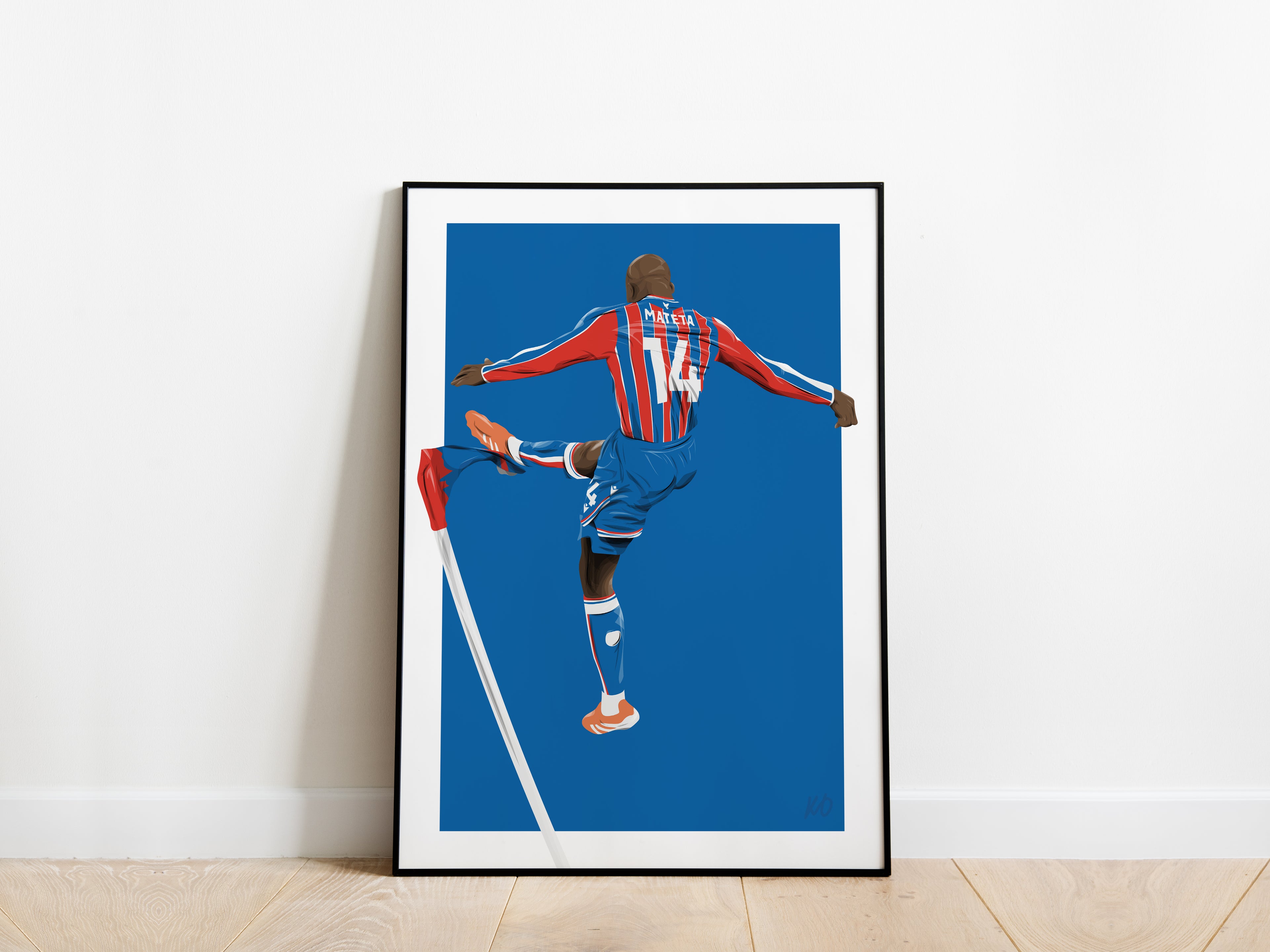 Jean-Philippe Mateta Crystal Palace Corner Flag Celebration Poster - KDDesigns6