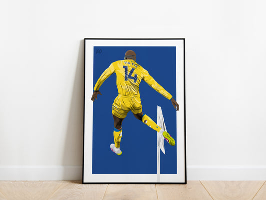 Jean-Philippe Mateta Corner Flag Celebration Crystal Palace Poster