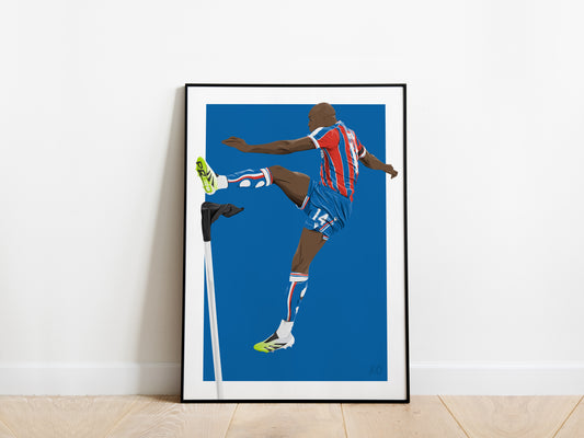 Jean-Philippe Mateta Crystal Palace A4 Poster Limited Edition - KDDesigns6