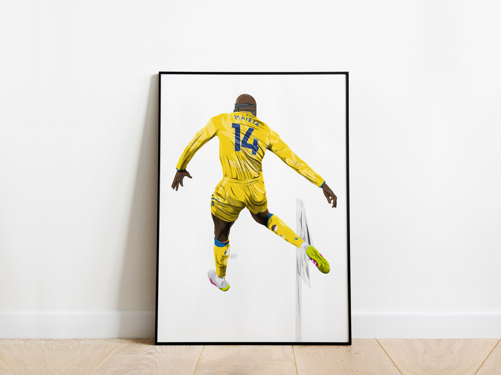 Jean-Philippe Mateta Corner Flag Celebration Crystal Palace Poster - KDDesigns6