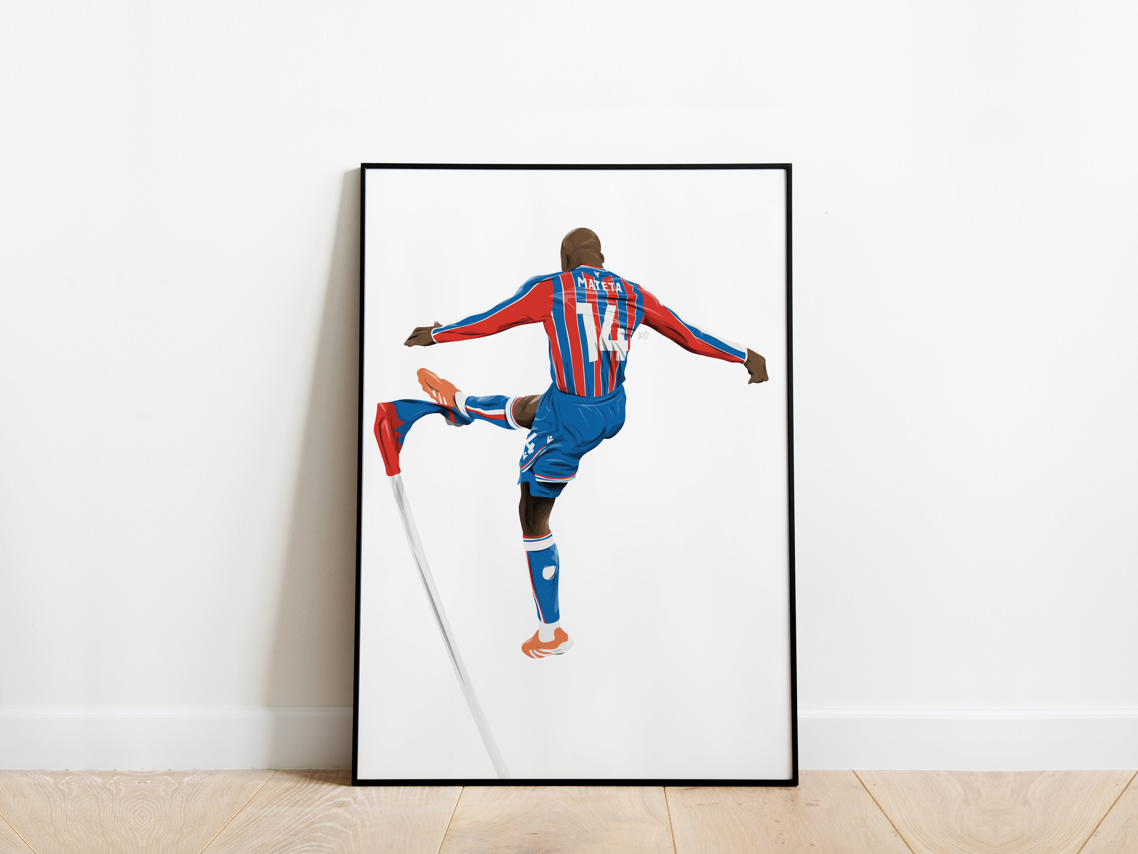 Jean-Philippe Mateta Crystal Palace Corner Flag Celebration Poster - KDDesigns6