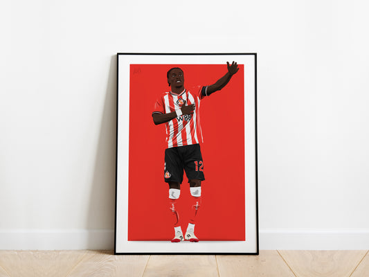 Eliezer Mayenda Celebration Sunderland AFC Poster - KDDesigns6