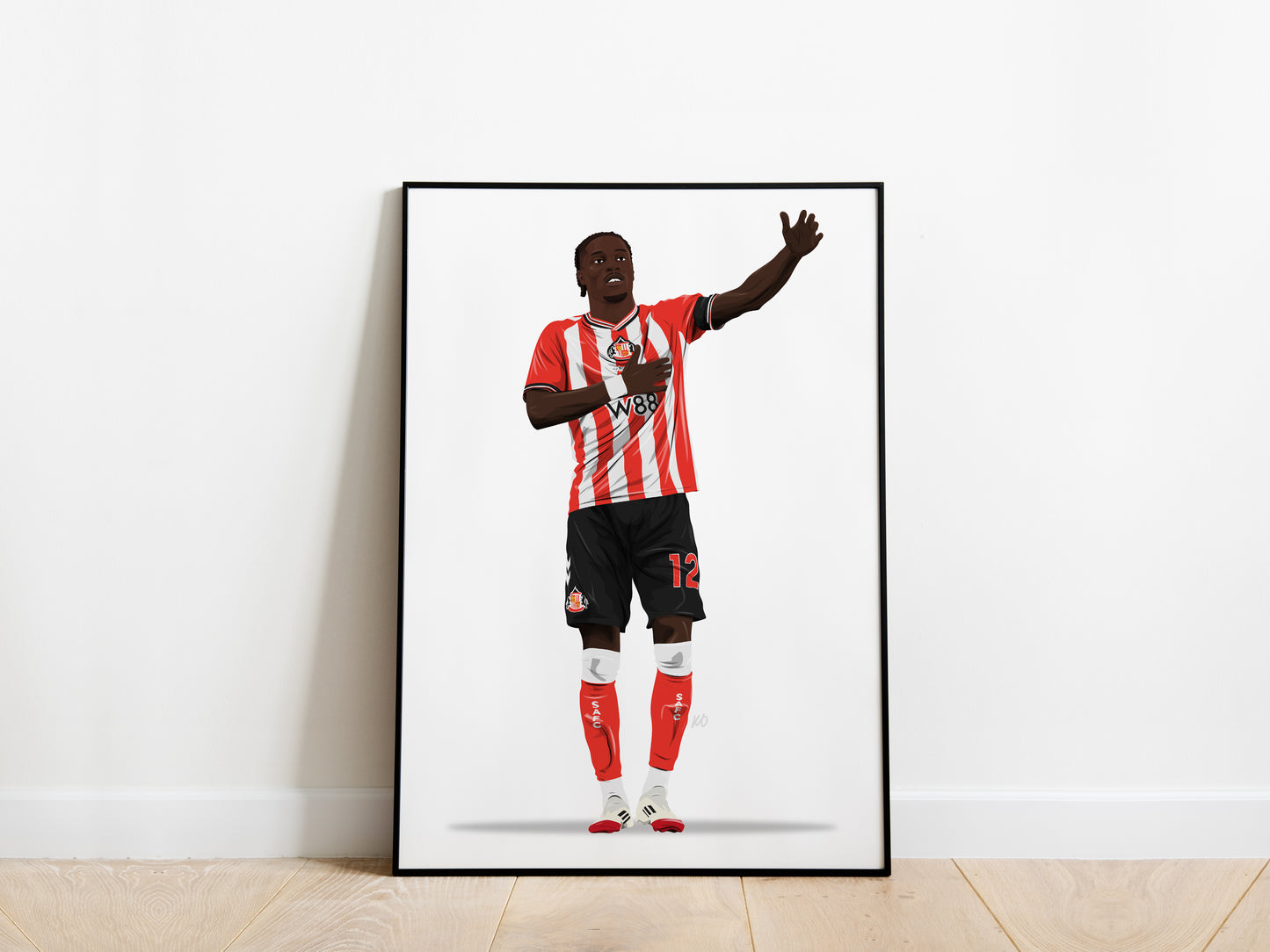 Eliezer Mayenda Celebration Sunderland AFC Poster - KDDesigns6