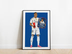 Kylian Mbappe La Liga POTM Real Madrid Poster - KDDesigns6