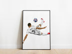 Kylian Mbappe Overhead Kick Real Madrid Poster - KDDesigns6