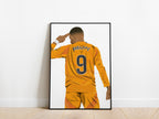 Kylian Mbappe 24/25 Celebration Real Madrid Poster - KDDesigns6
