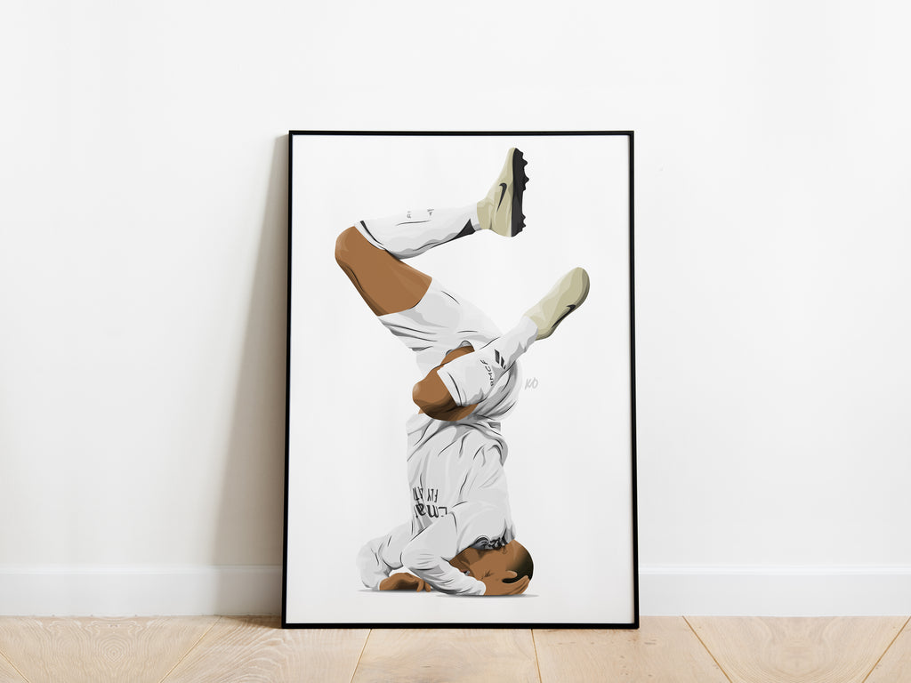 Kylian Mbappe Funny Portrait Real Madrid Poster - KDDesigns6