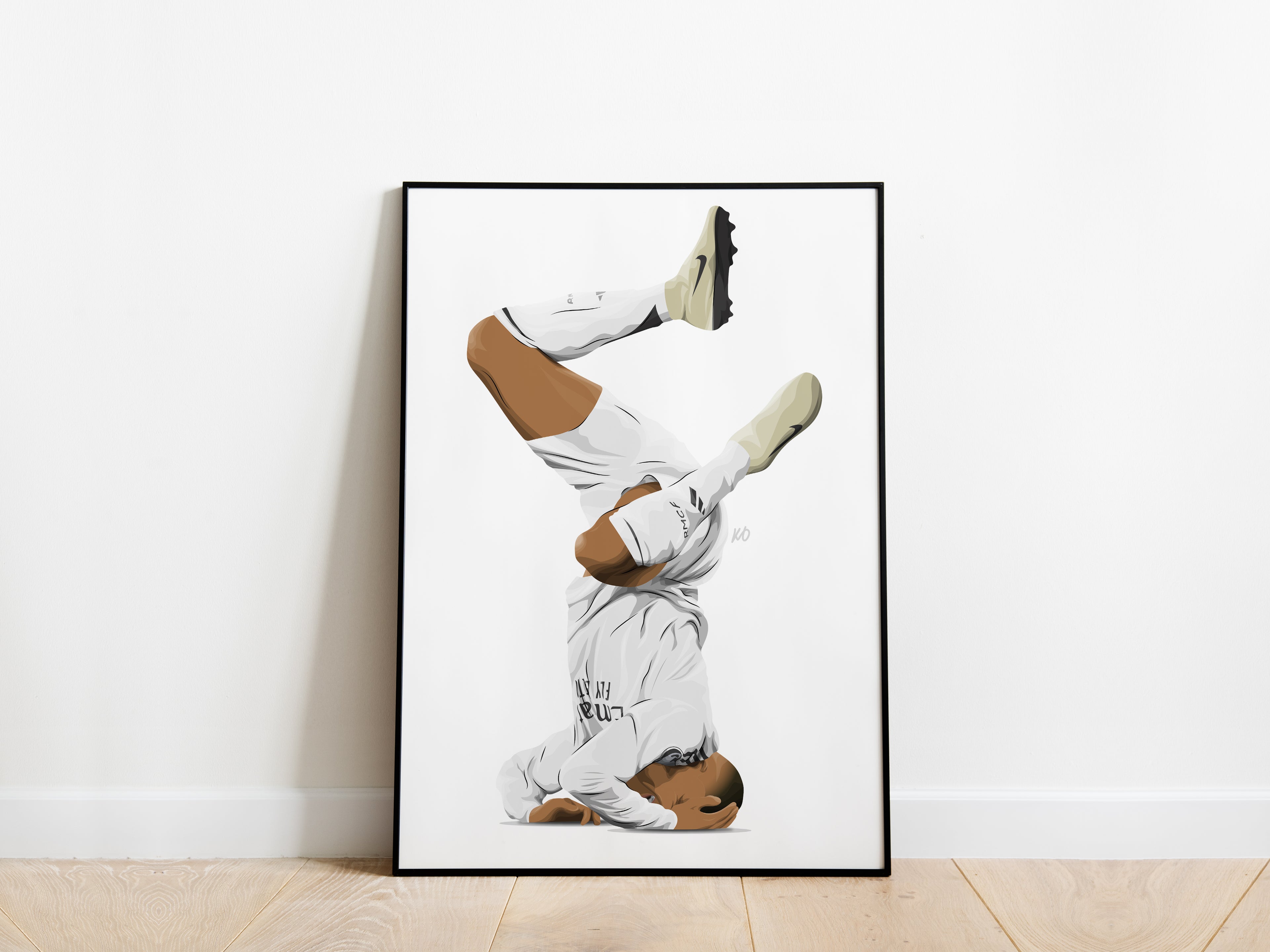 Kylian Mbappe Funny Portrait Real Madrid Poster - KDDesigns6
