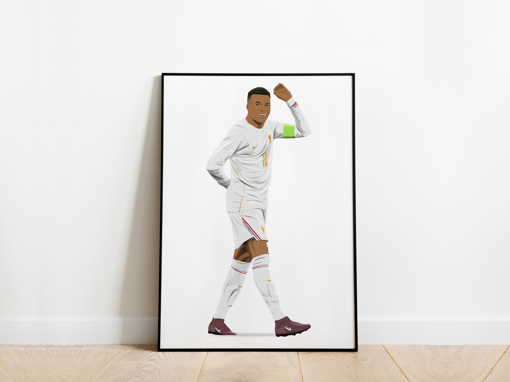 Kylian Mbappe Celebration France Poster