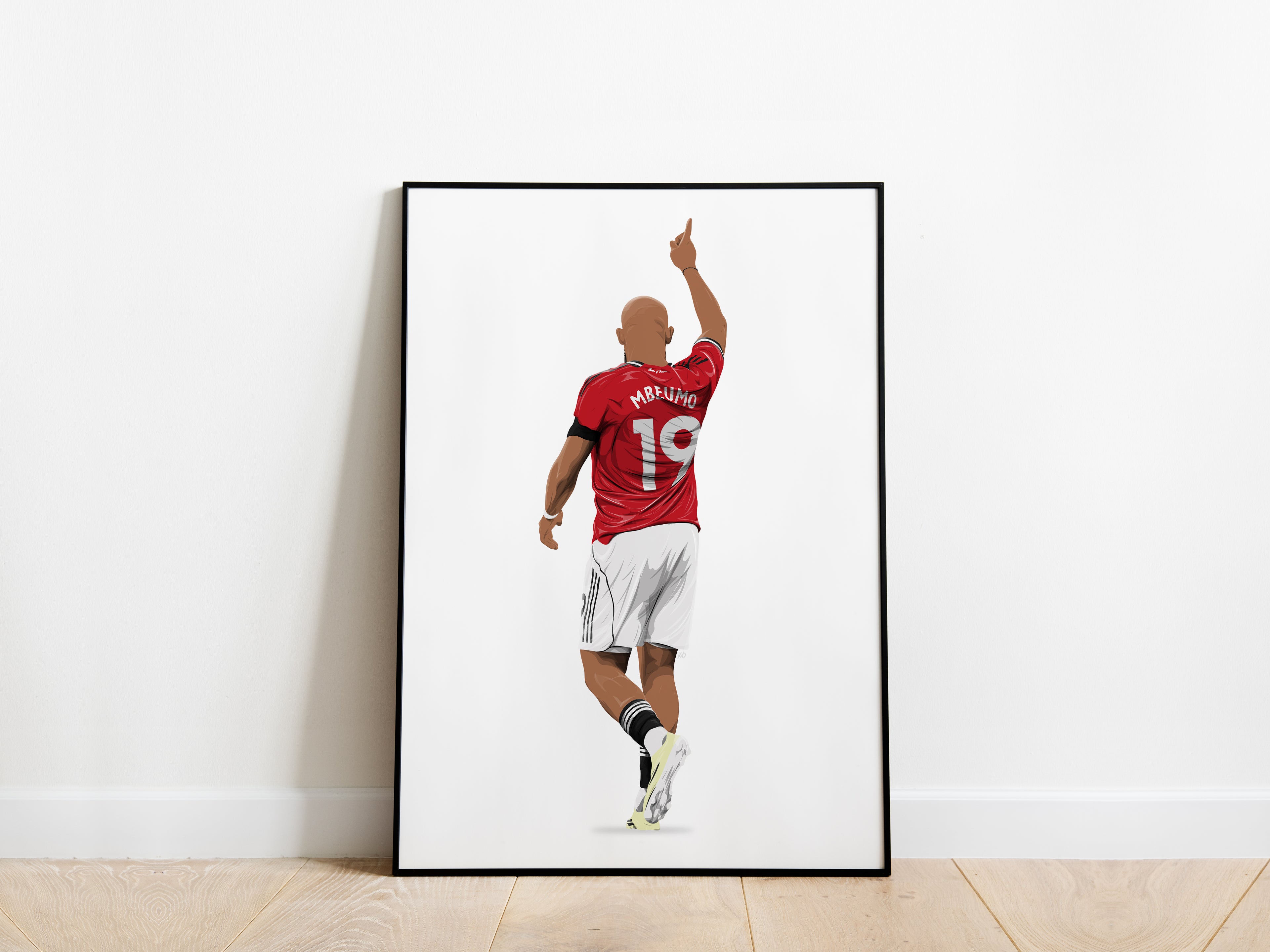 Bryan Mbeumo 25/26 Celebration Manchester United Poster - KDDesigns6