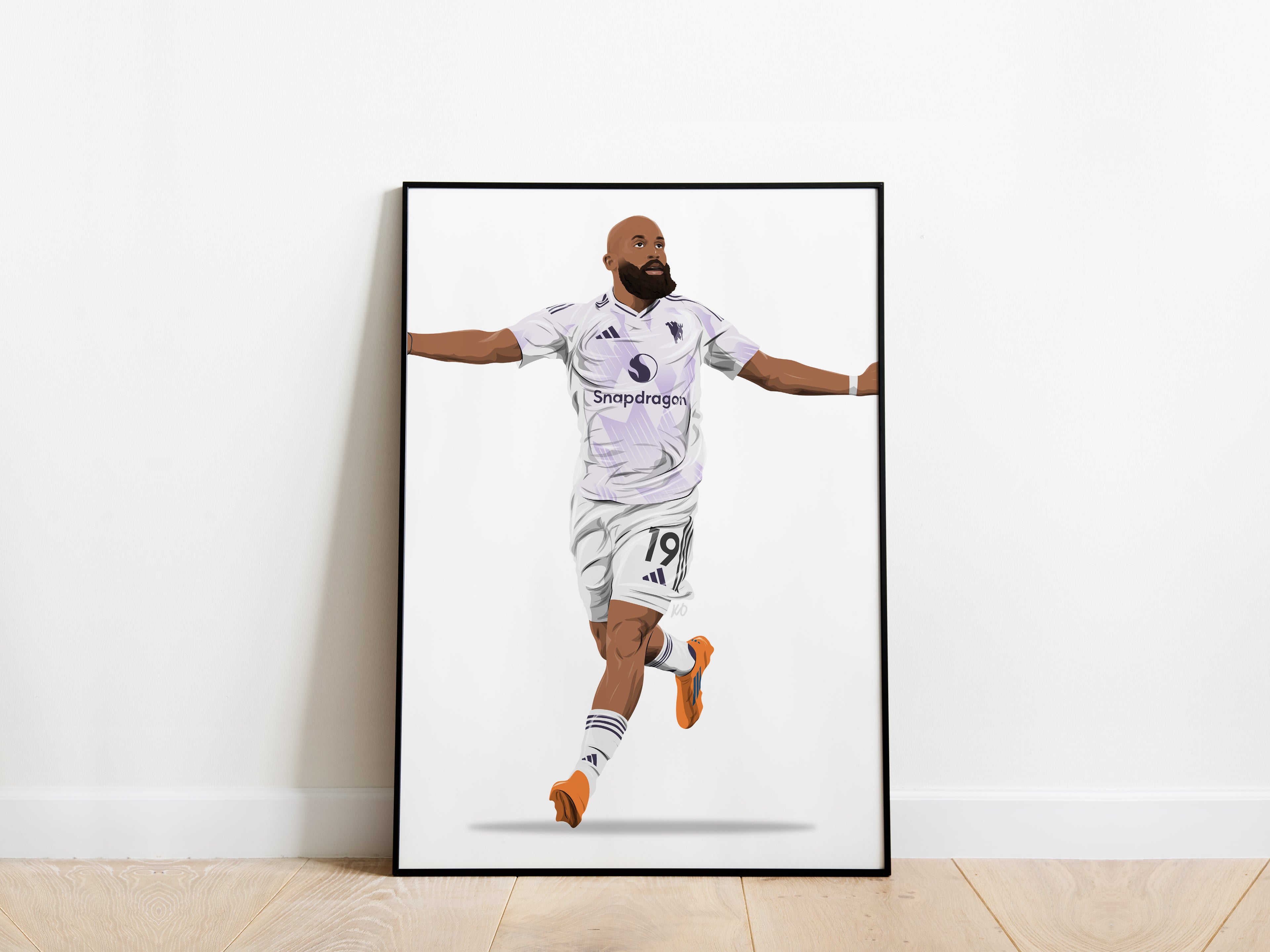 Bryan Mbeumo 25/26 Manchester United Poster - KDDesigns6
