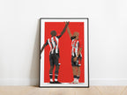 Yoane Wissa, Bryan Mbeumo Celebration Brentford Poster - KDDesigns6