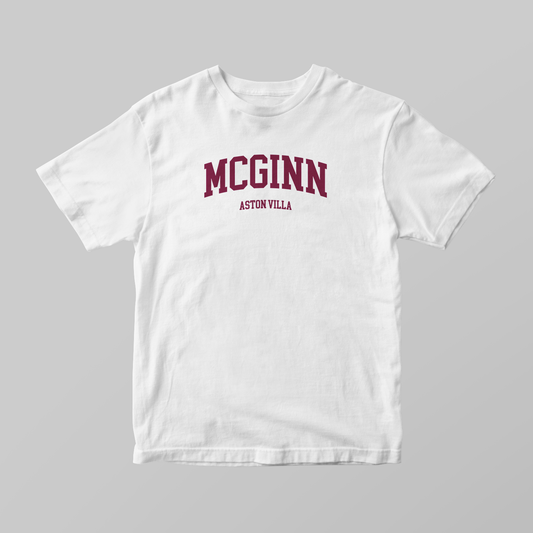 John McGinn Varsity T-Shirt | Aston Villa Graphic Tee