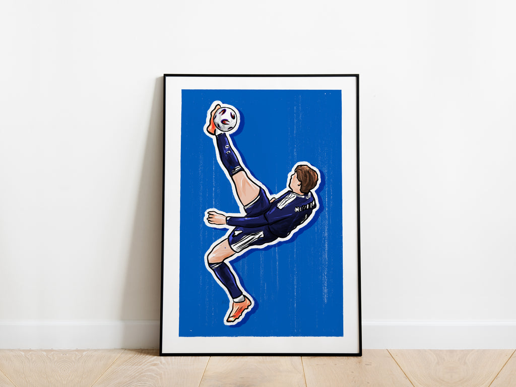 Scott McTominay Overhead Kick Scotland Poster - KDDesigns6