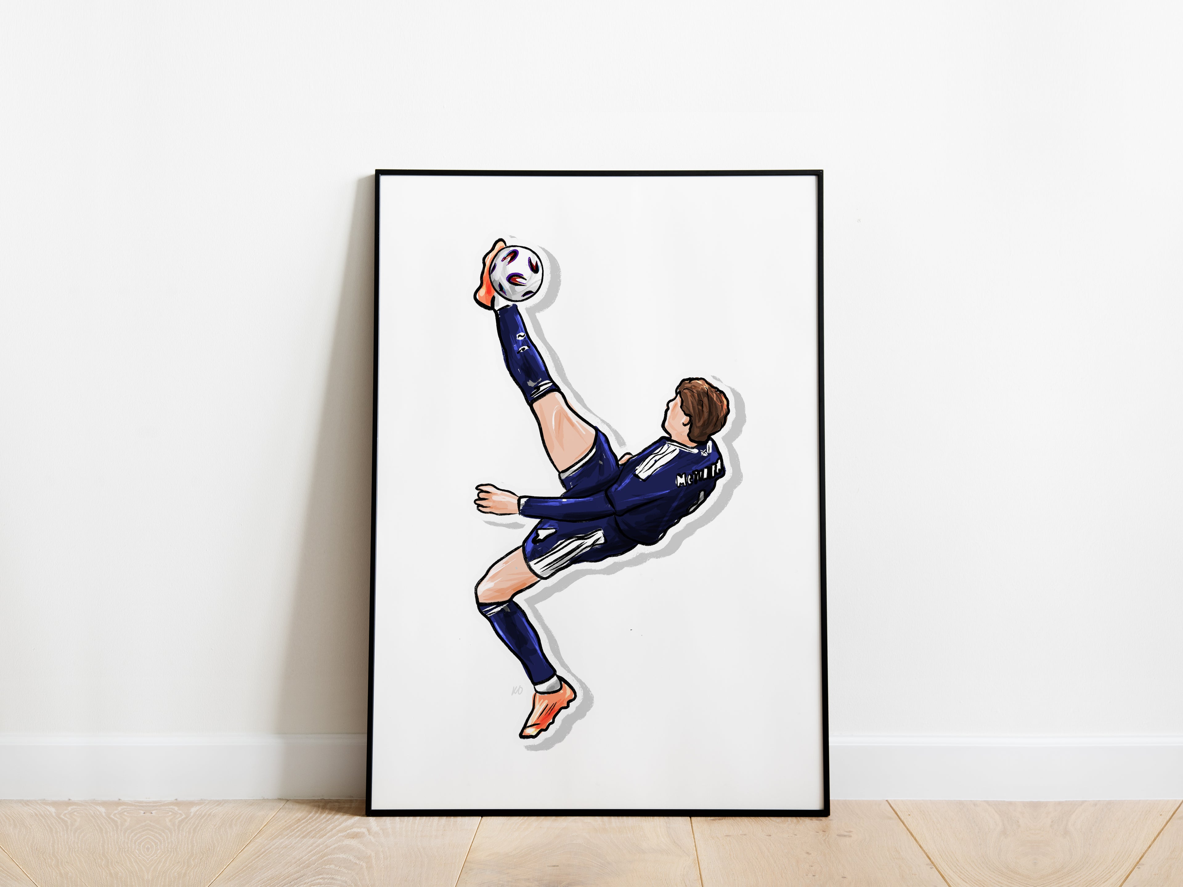Scott McTominay Overhead Kick Scotland Poster - KDDesigns6