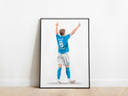 Scott McTominay Celebration Napoli Poster - KDDesigns6