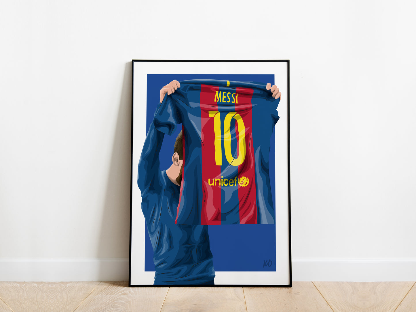 Lionel Messi Celebration Barcelona Poster - KDDesigns6