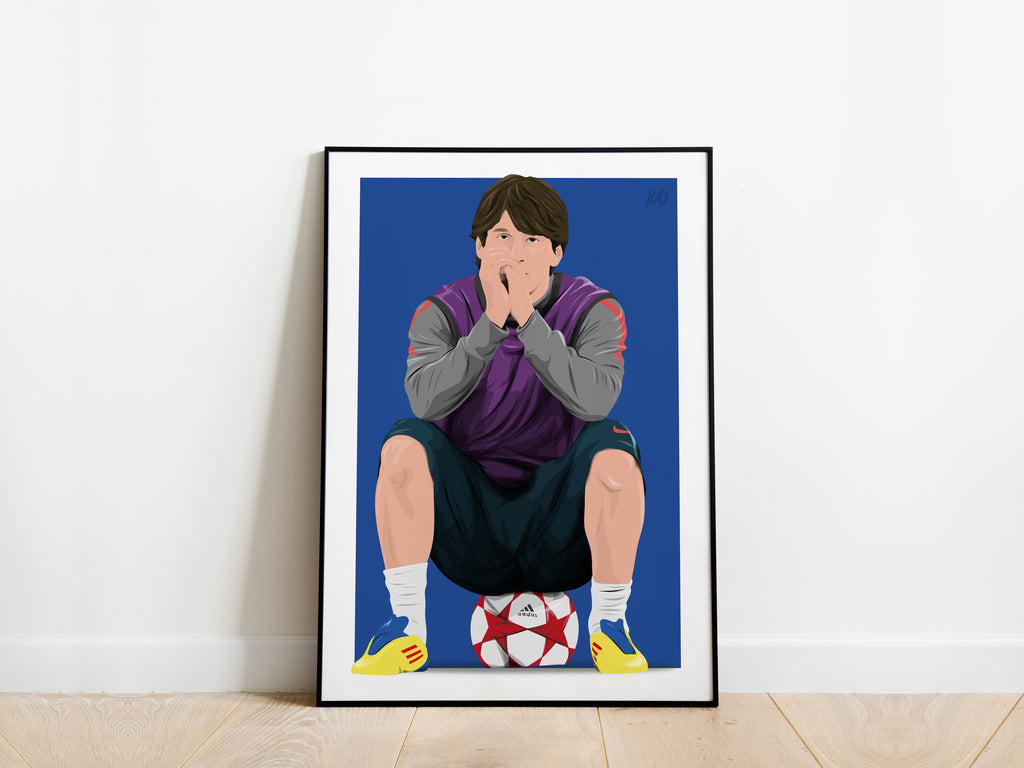 Lionel Messi Champions League FC Barcelona Poster - KDDesigns6