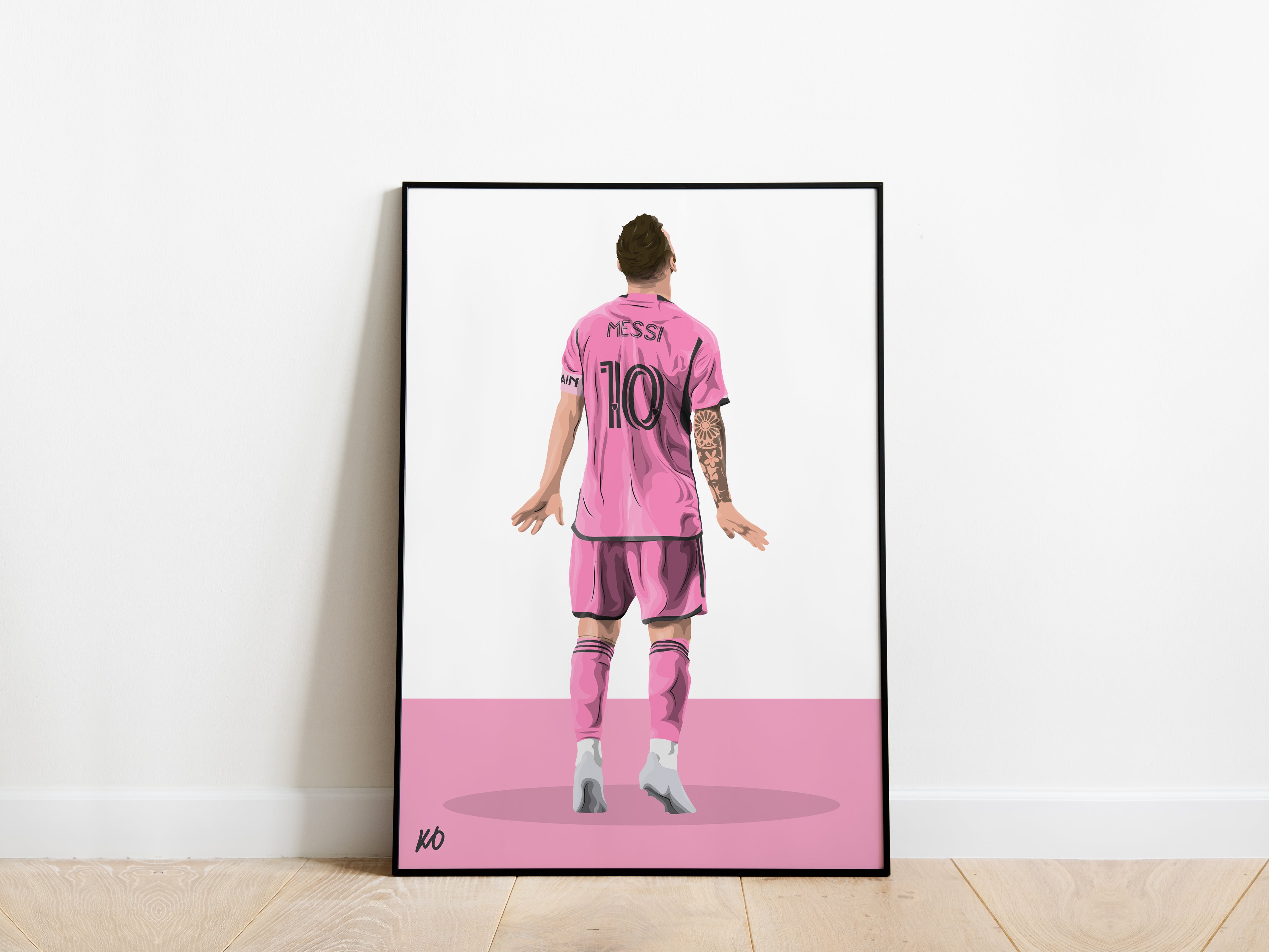 Lionel Messi Iron Man Celebration Inter Miami Poster - KDDesigns6