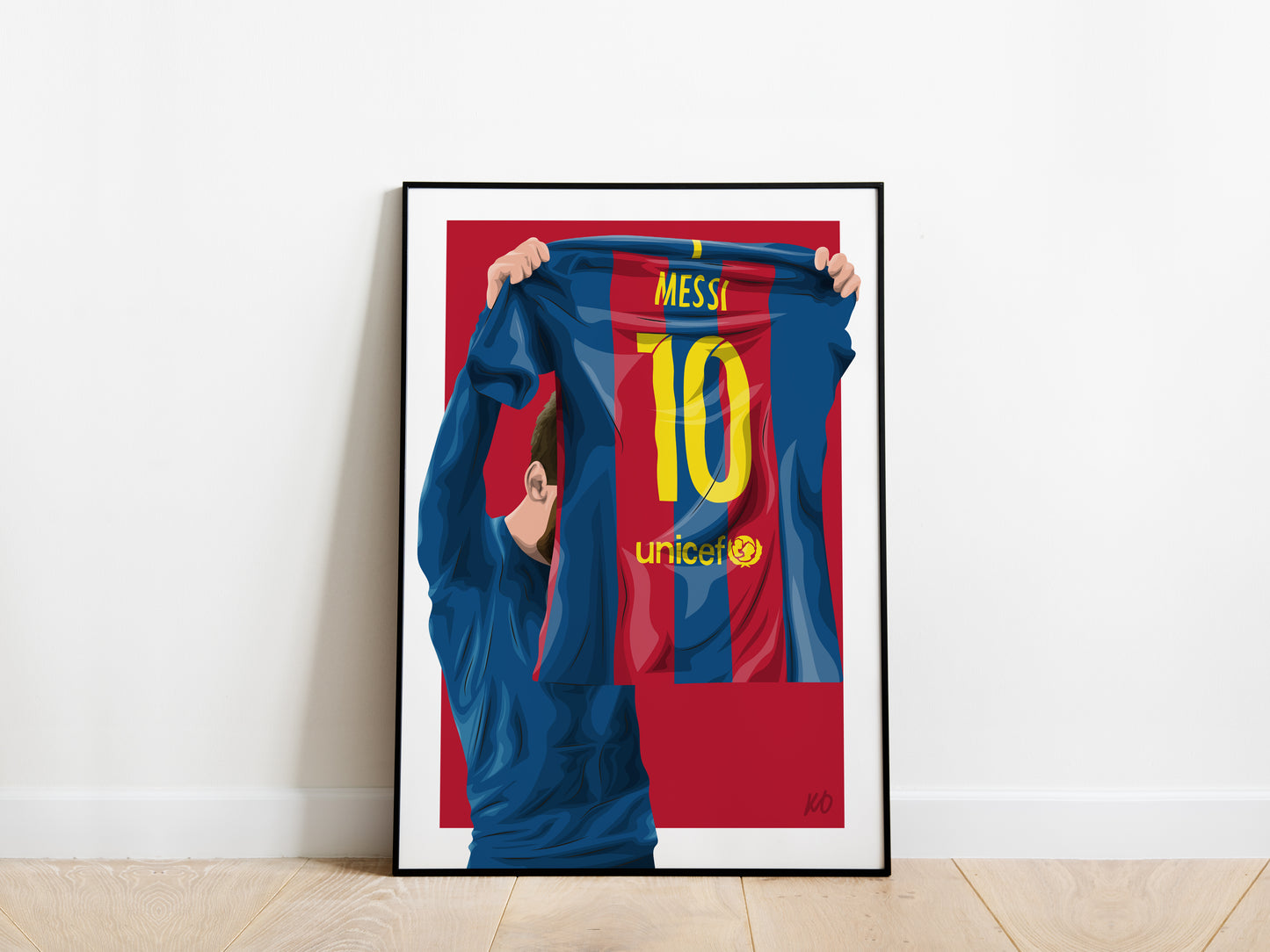 Lionel Messi Celebration Barcelona Poster