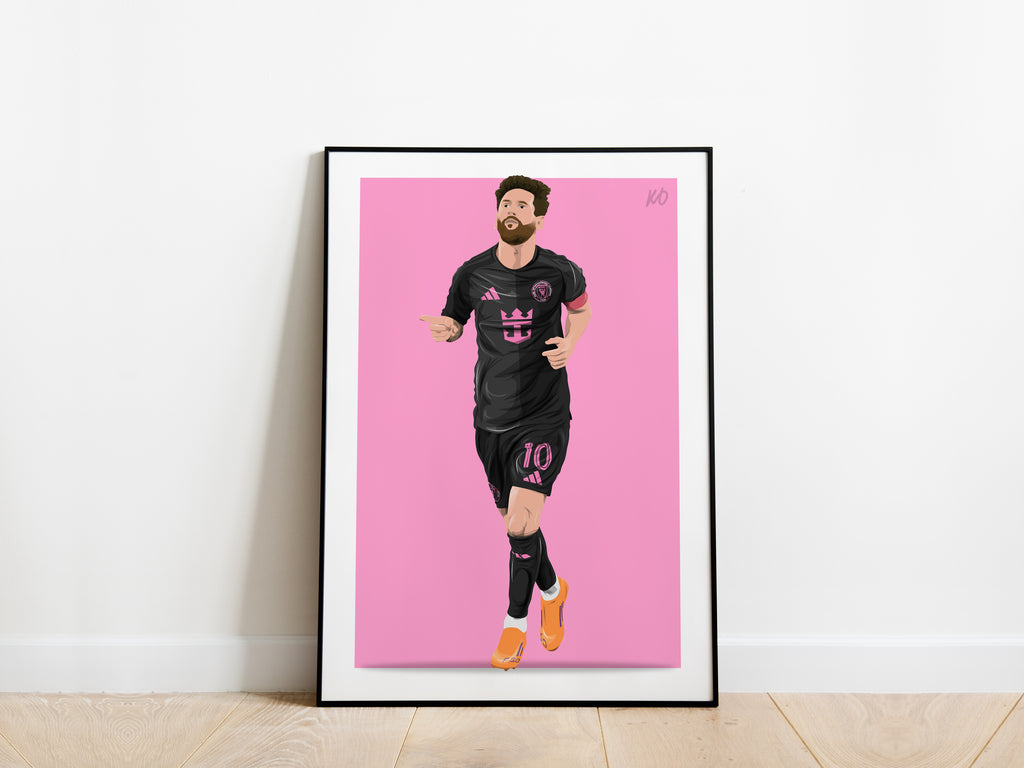 Lionel Messi Celebration Inter Miami Poster - KDDesigns6