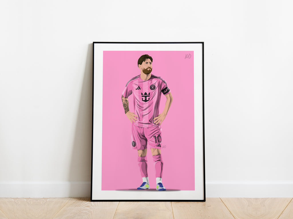 Lionel Messi 25/26 Inter Miami Poster - KDDesigns6