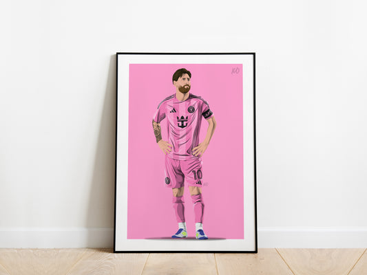 Lionel Messi 25/26 Inter Miami Poster