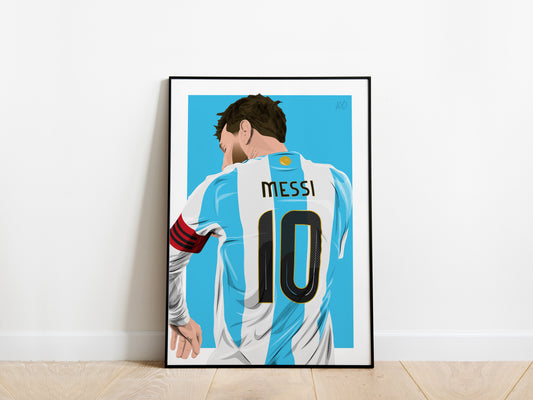 Lionel Messi '10' Argentina Poster