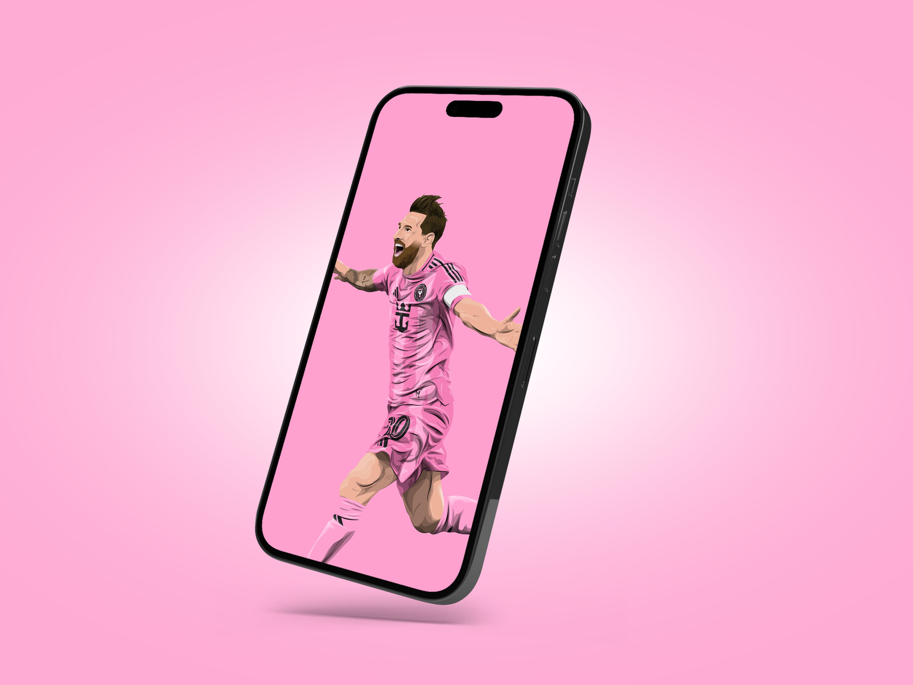 LIMITED EDITION - Lamine Yamal, Lionel Messi & Cristiano Ronaldo Wallpaper Bundle - KDDesigns6
