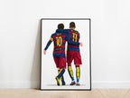 Lionel Messi and Neymar Jr 2015/16 Barcelona Poster - KDDesigns6
