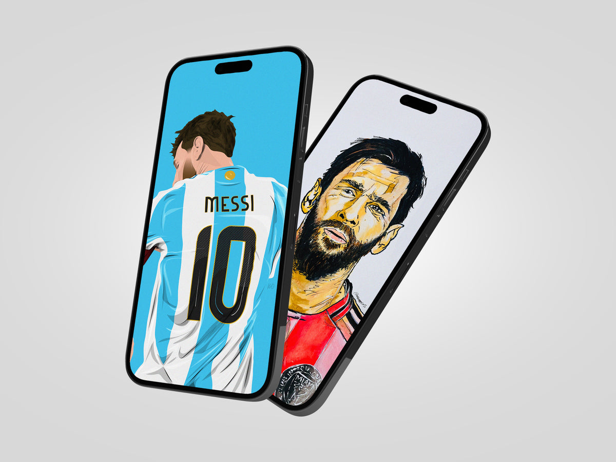 Lionel Messi Phone Wallpaper Bundle - Limited Edition - KD x Waamartins