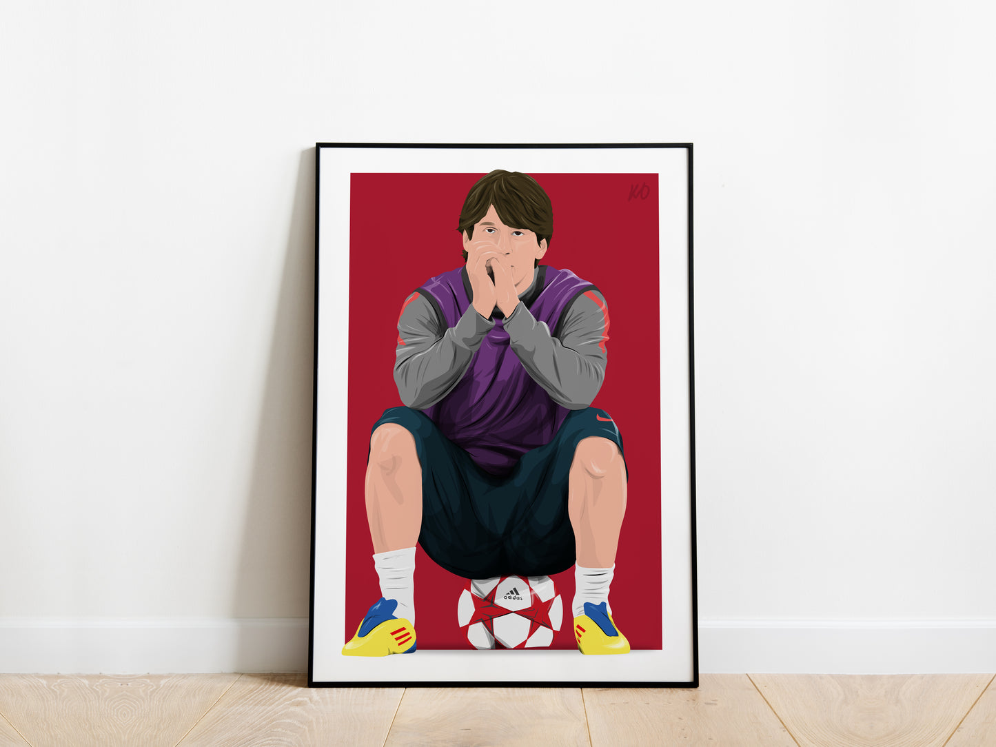 Lionel Messi Champions League Barcelona Poster