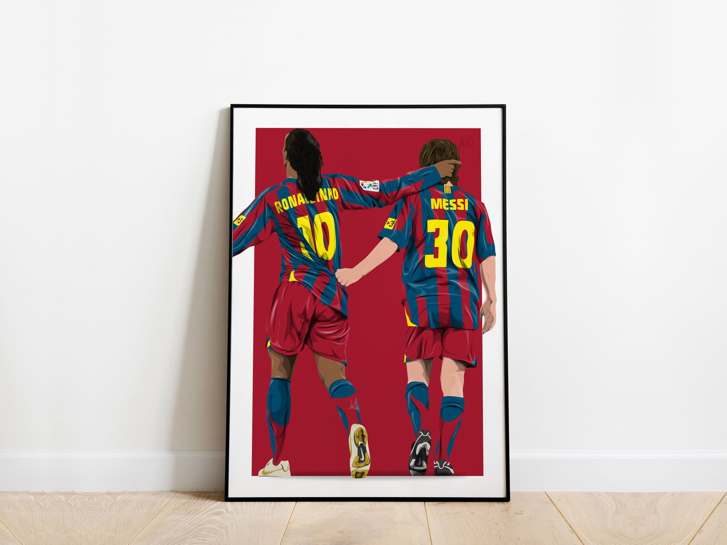 Ronaldinho, Lionel Messi 2004/05 Barcelona Poster