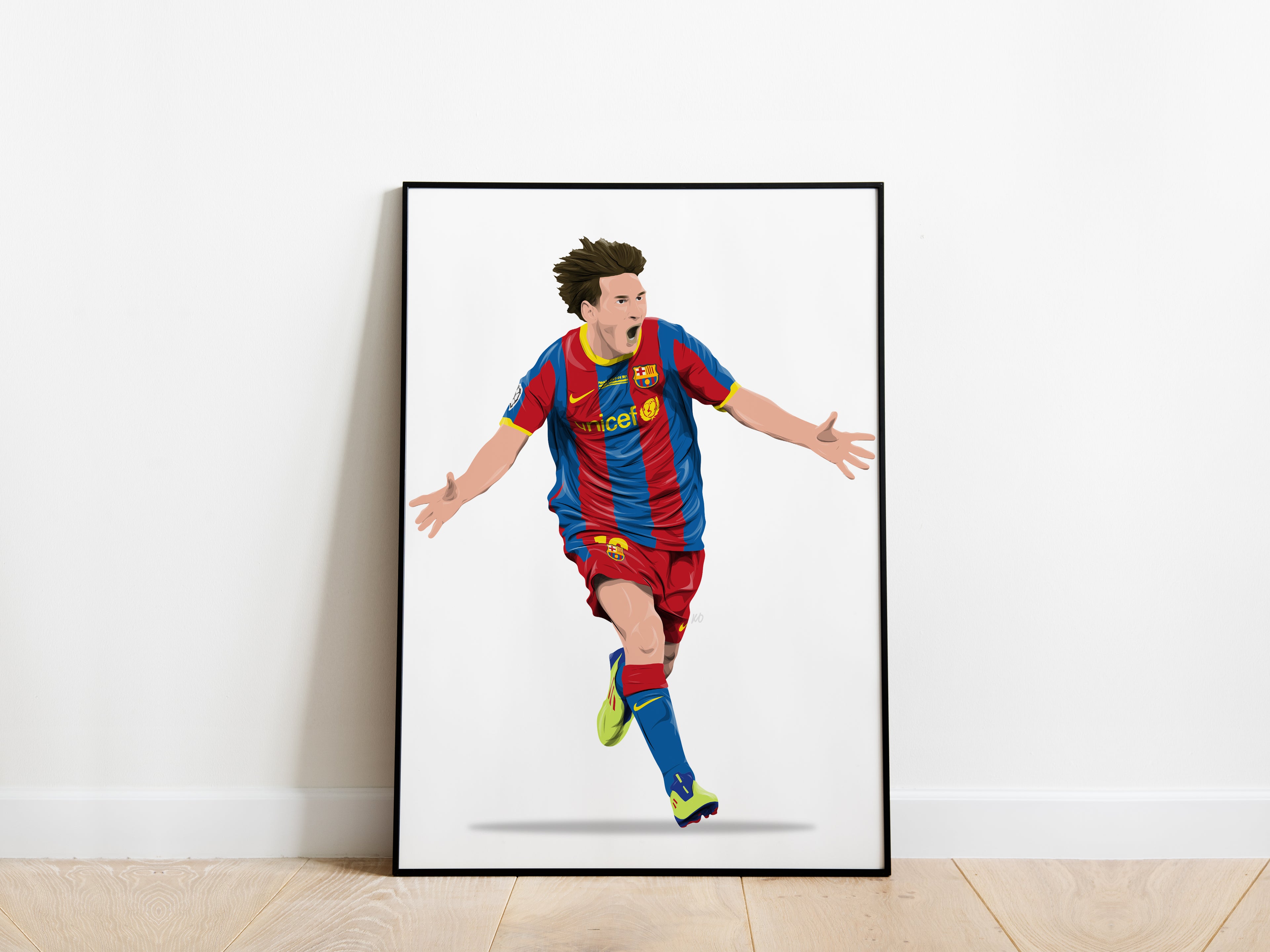 Lionel Messi 2010/11 UCL Final Barcelona Poster - KDDesigns6