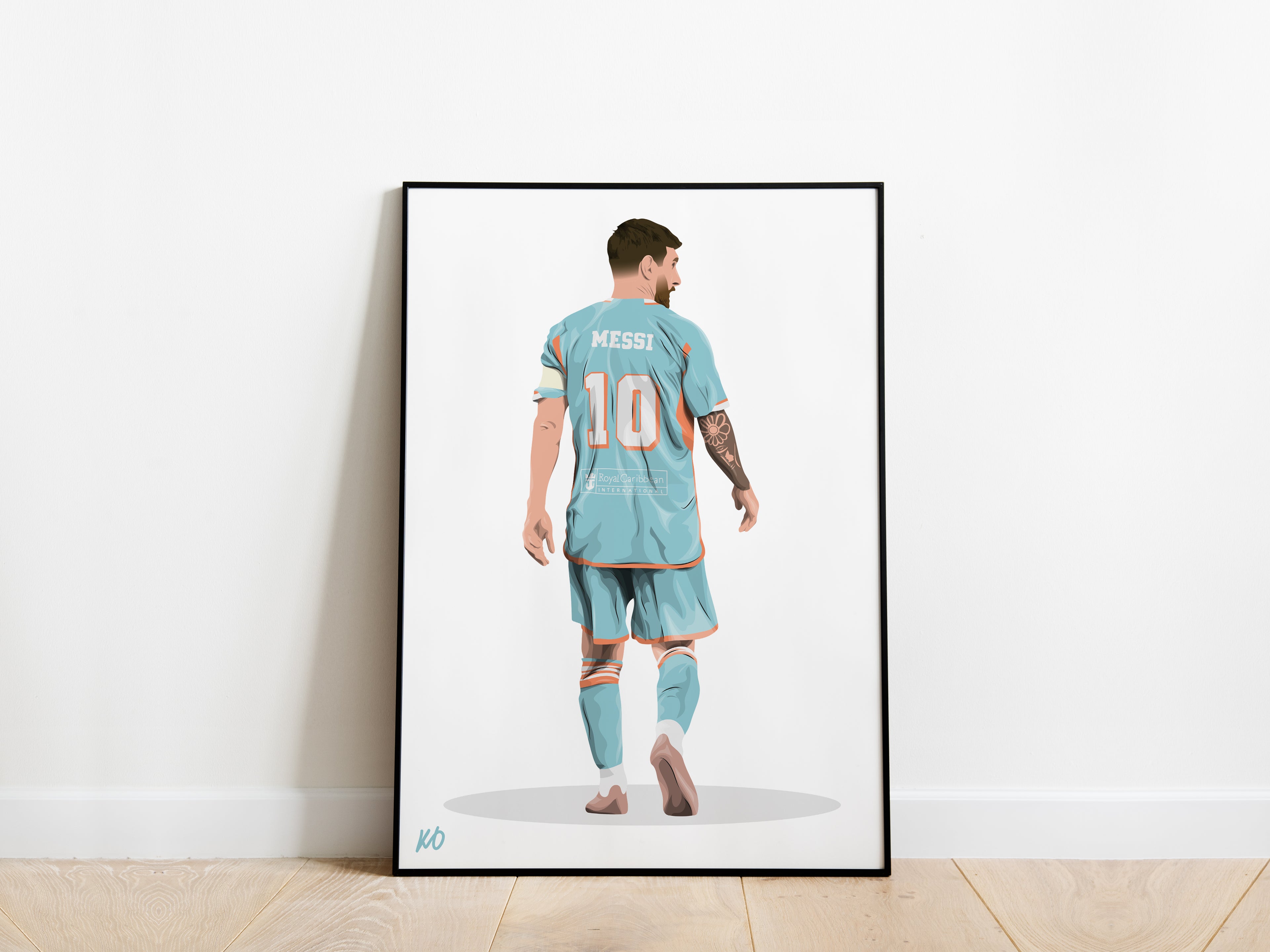 Lionel Messi Third Kit Inter Miami Poster - KDDesigns6