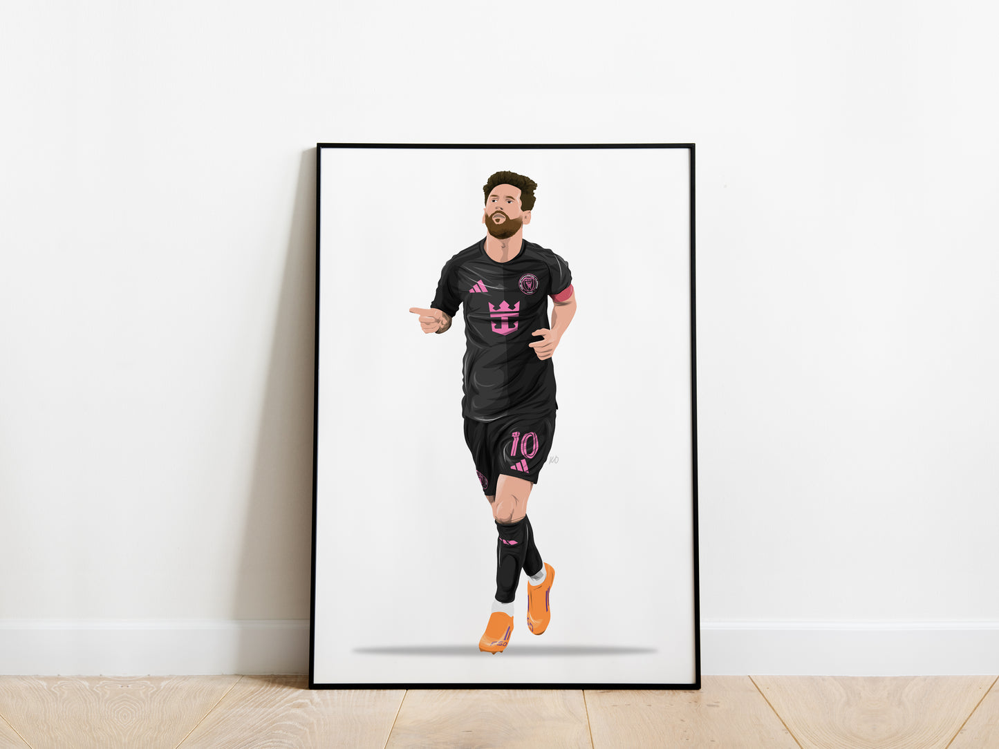 Lionel Messi Celebration Inter Miami Poster
