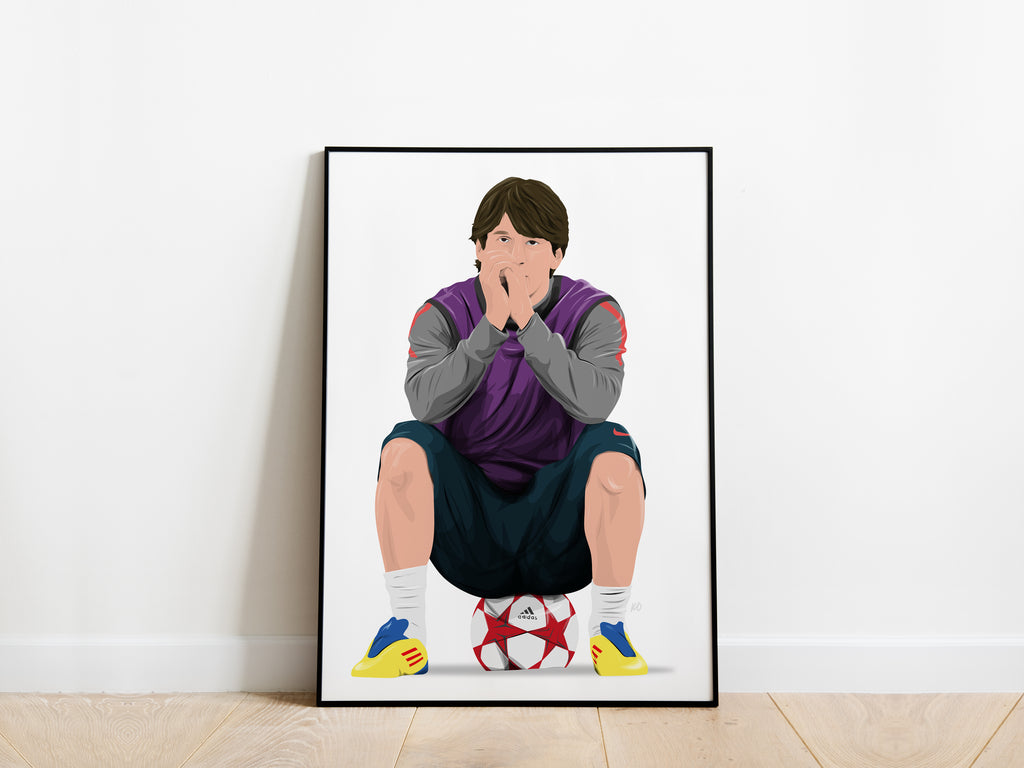 Lionel Messi Champions League FC Barcelona Poster - KDDesigns6