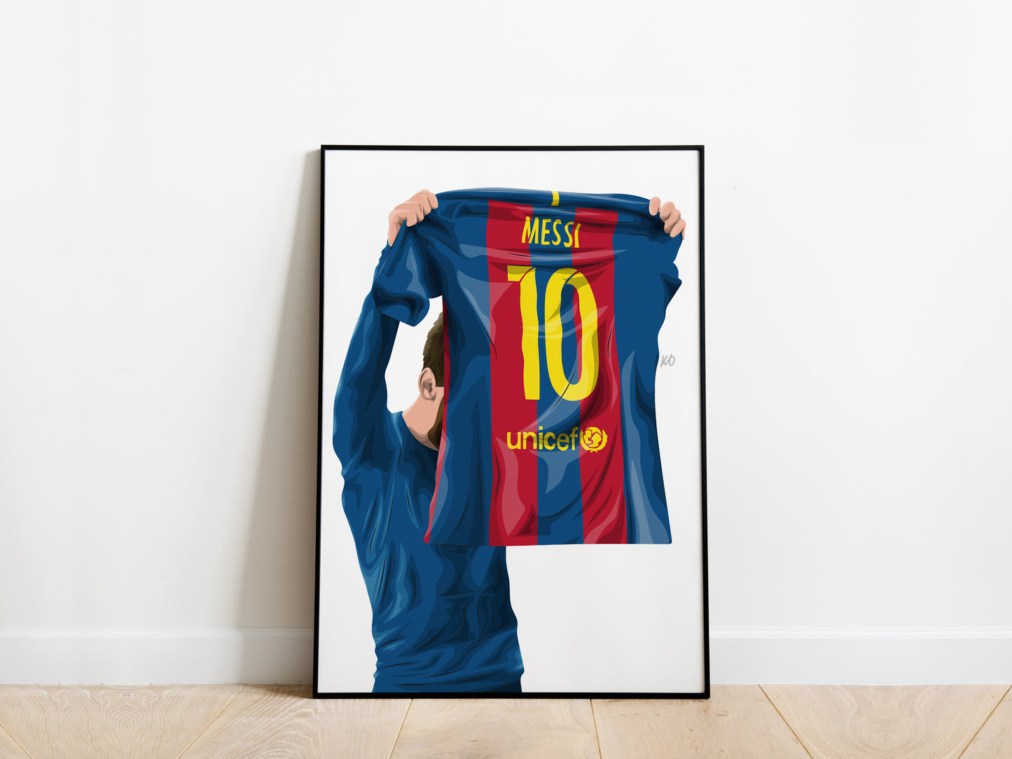 Lionel Messi Celebration Barcelona Poster