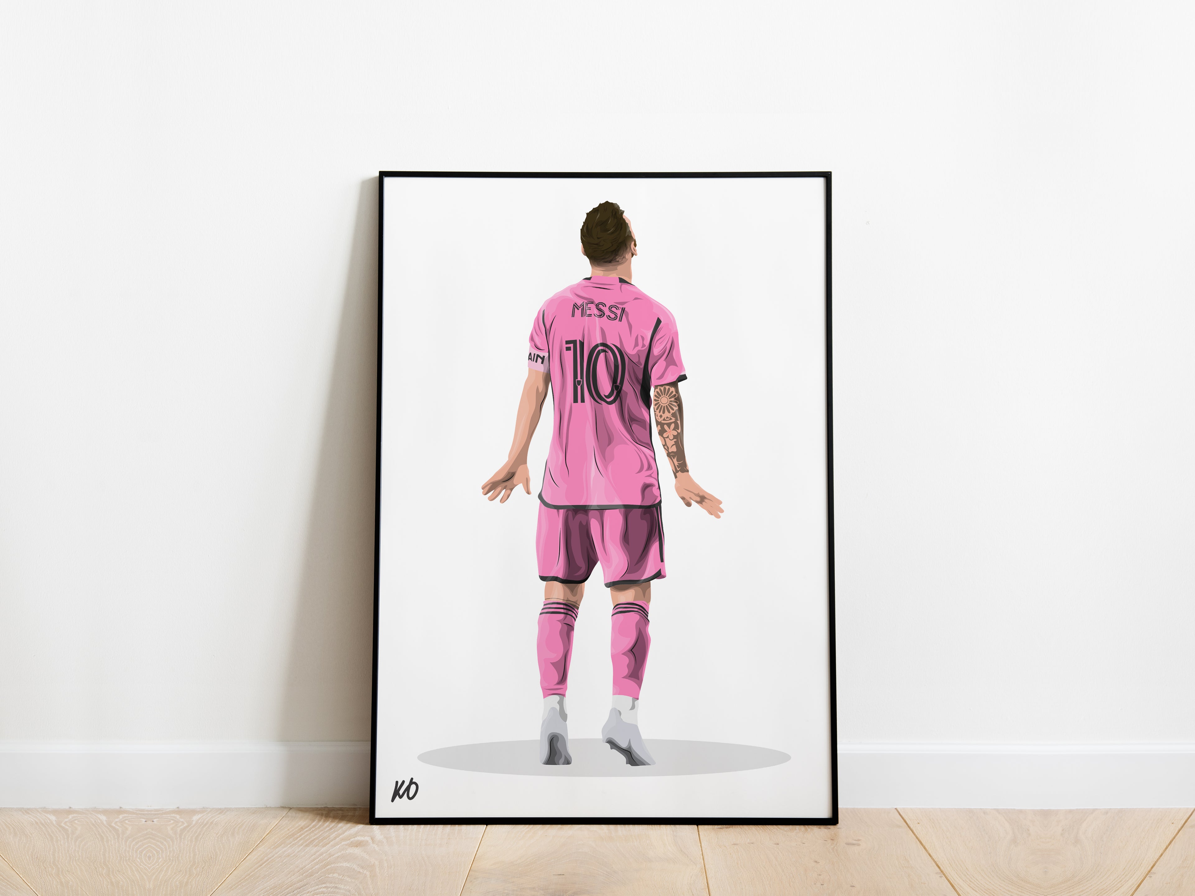 Lionel Messi Iron Man Celebration Inter Miami Poster - KDDesigns6