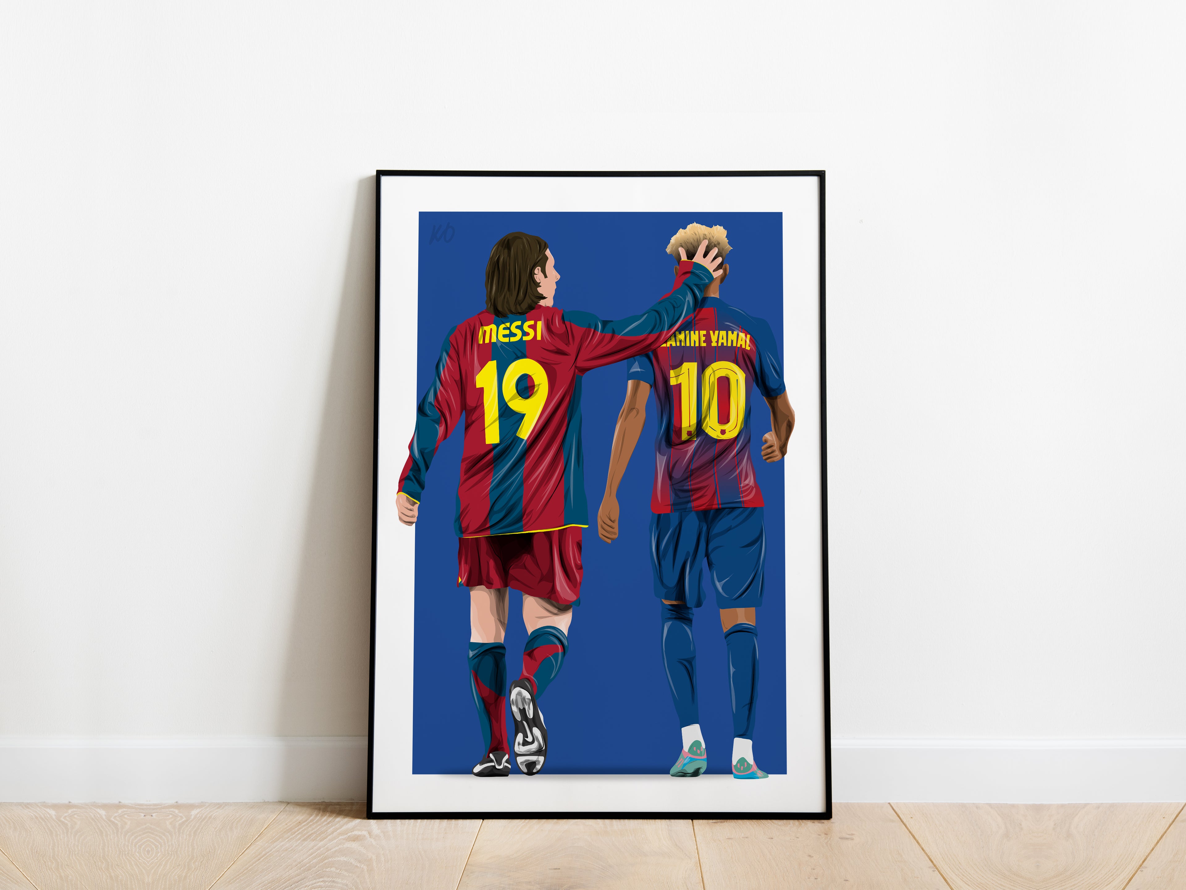 Lionel Messi, Lamine Yamal Barcelona Poster - KDDesigns6