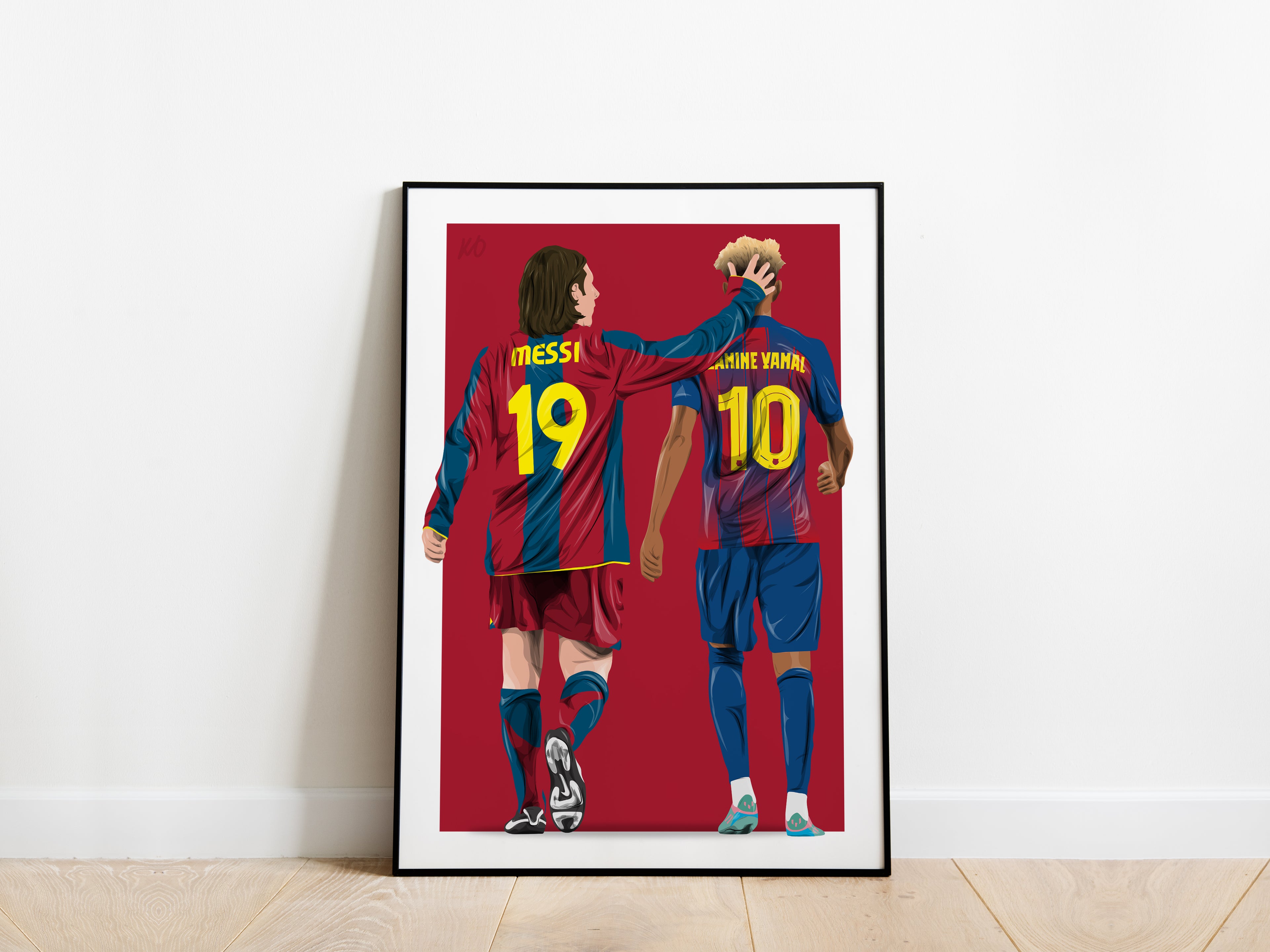 Lionel Messi, Lamine Yamal Barcelona Poster - KDDesigns6
