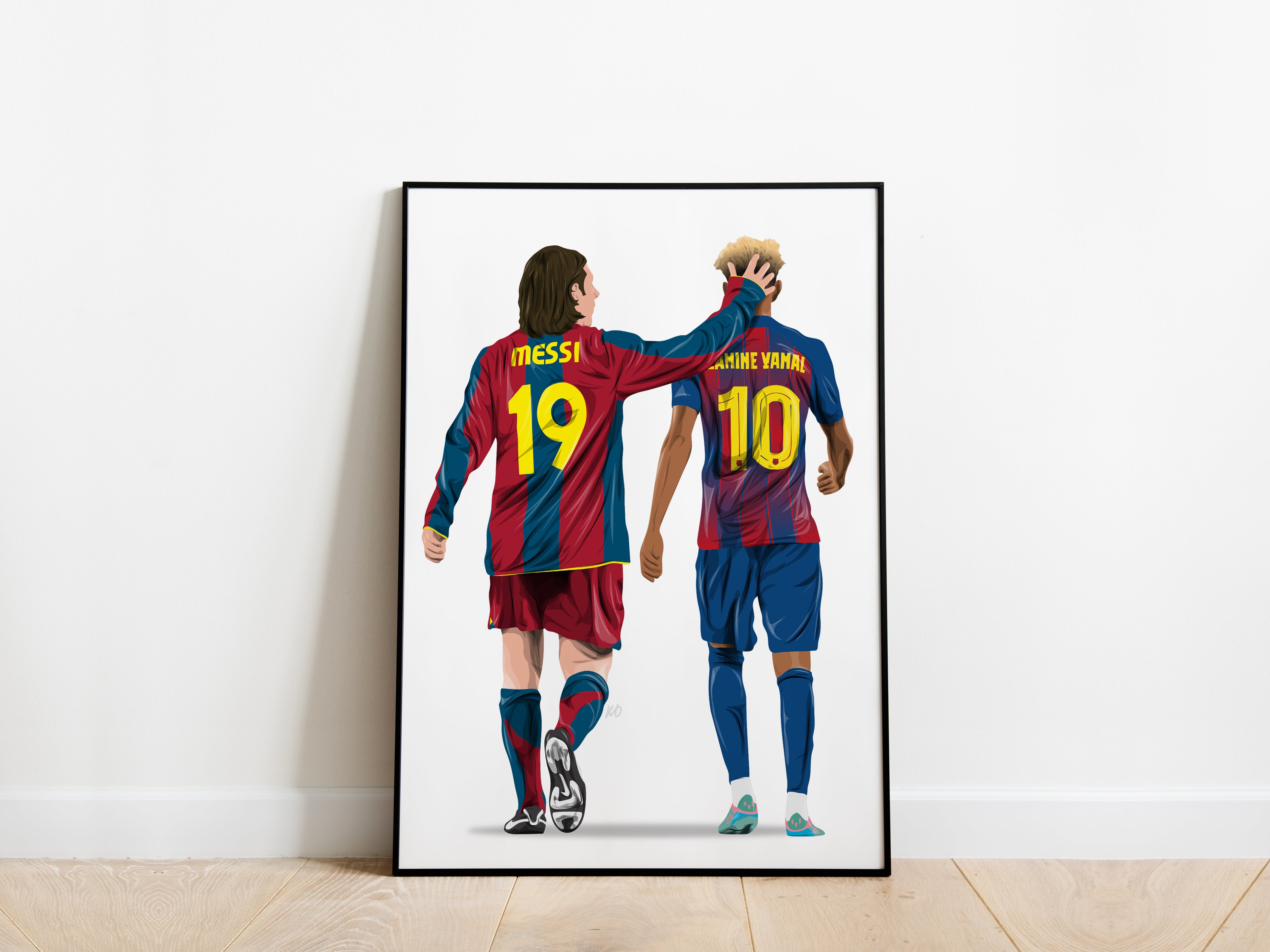 Lionel Messi, Lamine Yamal Barcelona Poster - KDDesigns6
