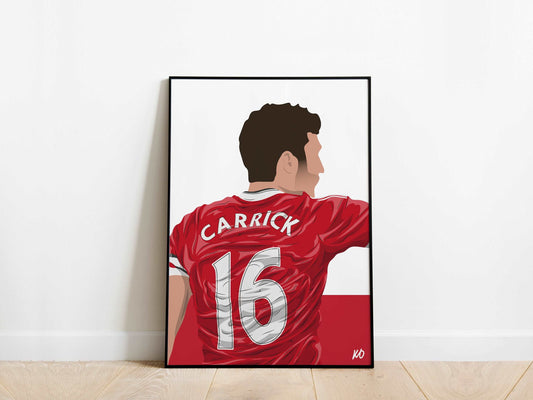 Michael Carrick Manchester United Poster - KDDesigns6