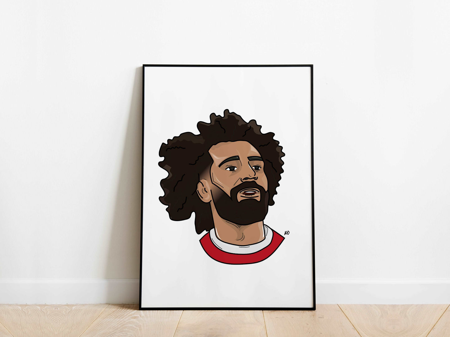 Mo Salah Portrait Liverpool Poster - KDDesigns6