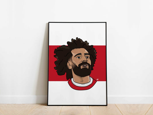 Mo Salah Portrait Liverpool Poster KDDesigns6