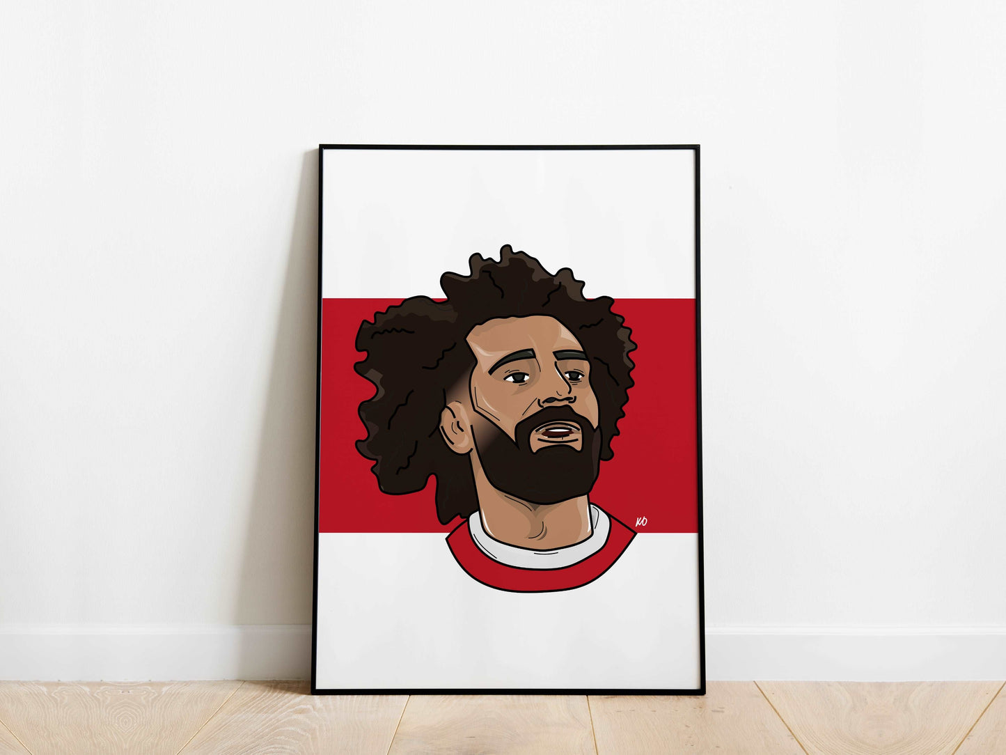 Mo Salah Portrait Liverpool Poster - KDDesigns6