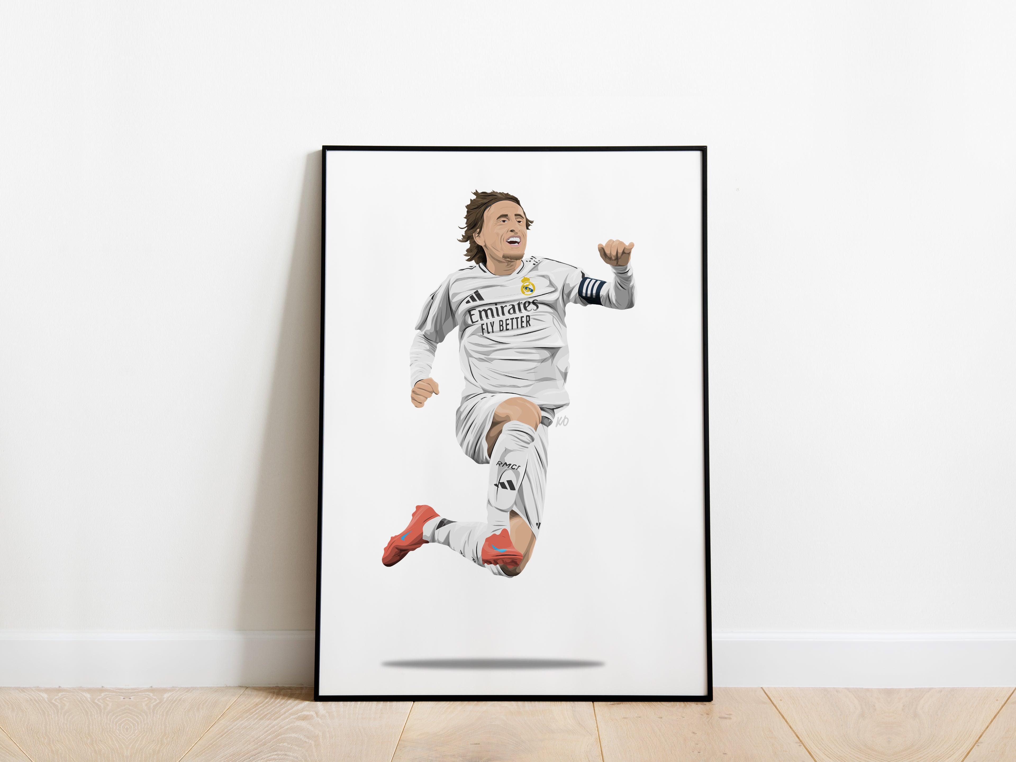 Luka Modric Celebration Real Madrid Poster - KDDesigns6