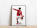Mason Mount Europa League Semi Final Manchester United Poster - KDDesigns6